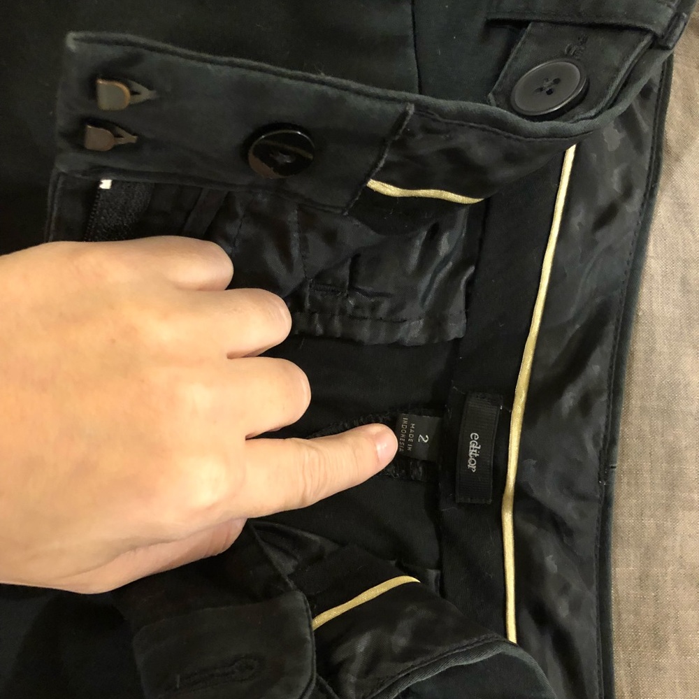 Express Editor Crop Pants in Black